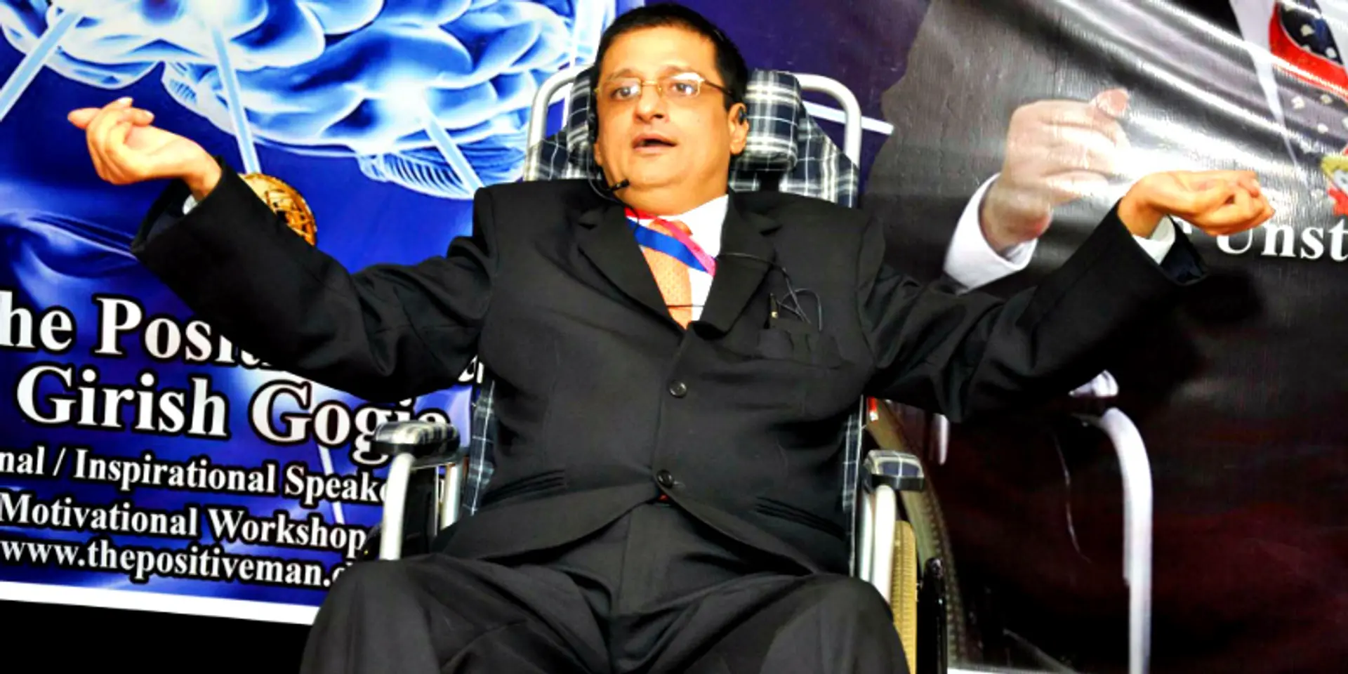 90% paralysis could not slow him down. Meet the 'positive man' Girish Gogia