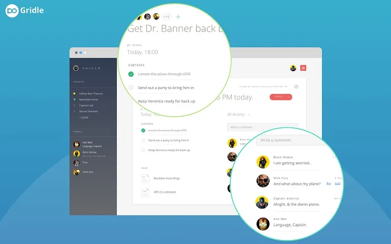 A screenshot of the platform - Gridle.io