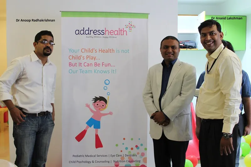 Dr. Anoop Radhakrishnan (right) and Dr. Anand Lakshman, Co-founders of AddressHealth