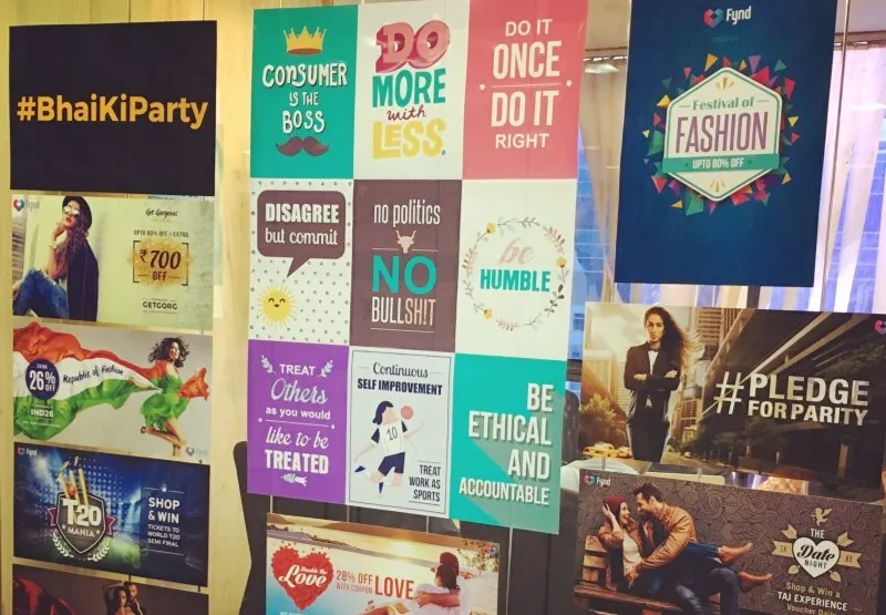 The posters of the campaign 