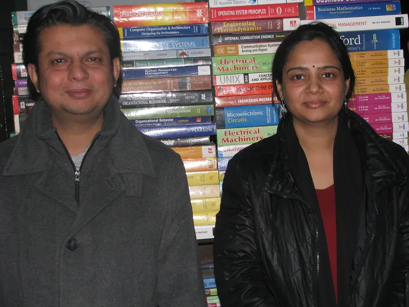 Pustakkosh founders Ruchi Sharma and Shachindra Sharma