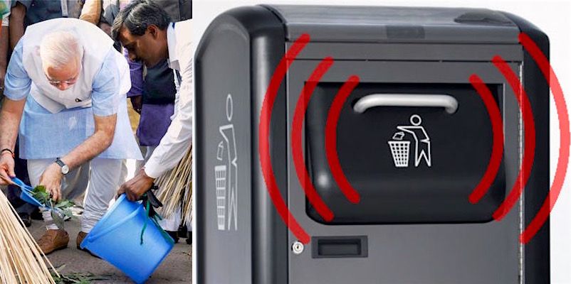 Swachh Bharat meets Digital India - now, solar trash cans that send alerts when full