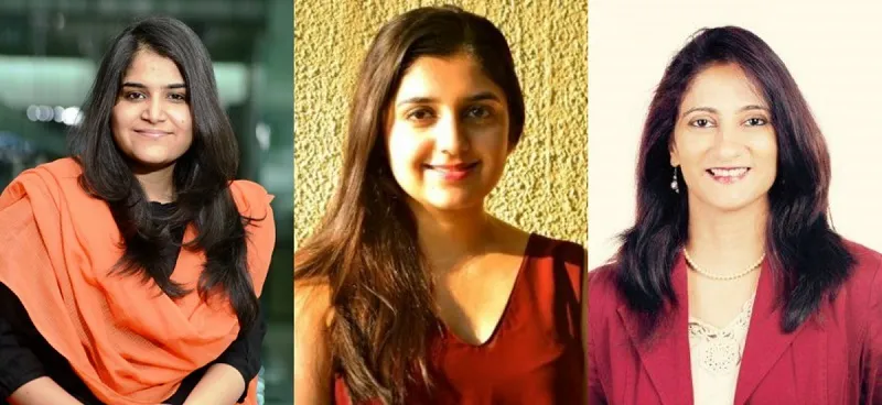From L to R: Zoya Brar, Sanna Vohra and Anuradha Acharya