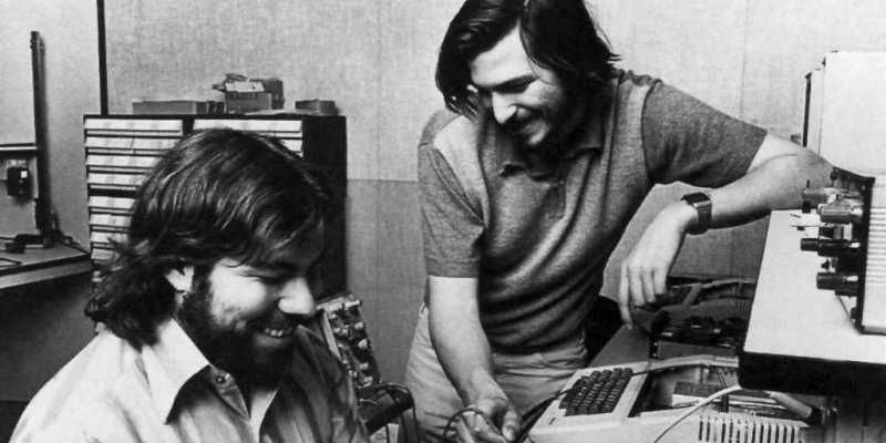 Steve Jobs and Steve Wozniak; two entrepreneurs who started from a garage.