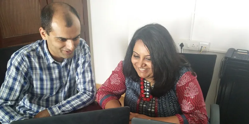 Founders of CrediWatch (L to R): Anand with Meghna