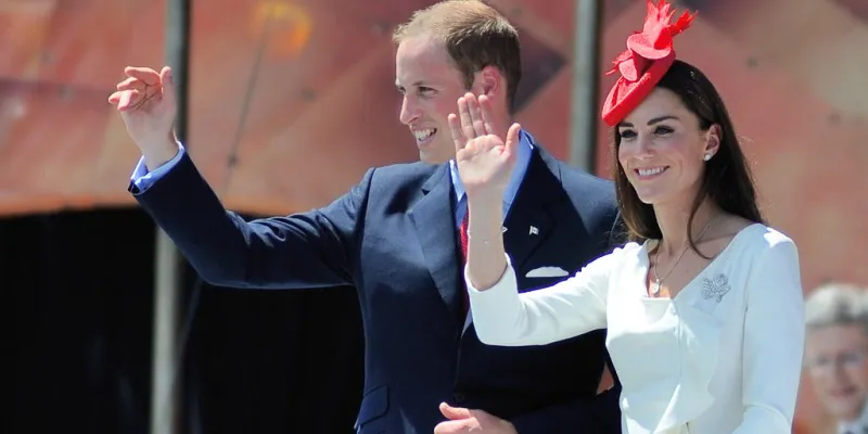 The slim and sophisticated Duchess of Cambridge with Prince William