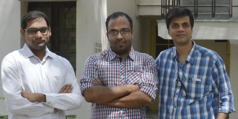(L-R) Nikhil Tiwari, Amitesh Misra and Kalpnesh Gupta
