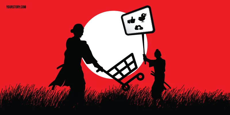 Online Shopping kicks out Social Media