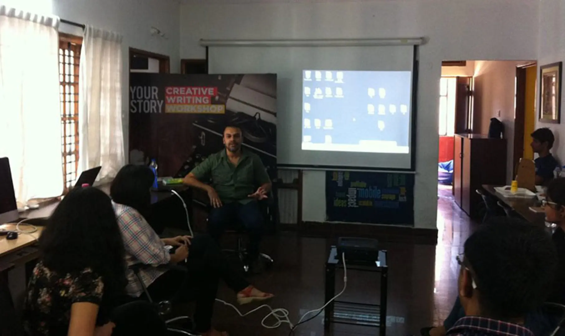 Creative writing workshop on April 23