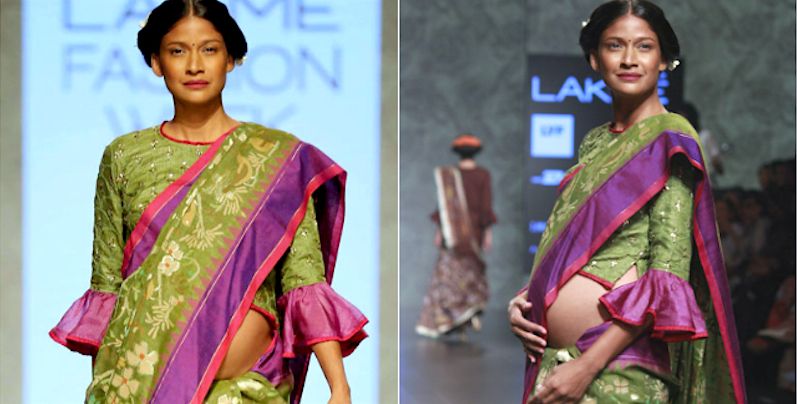 When an Indian model broke all stereotypes and showed off her baby bump on the ramp