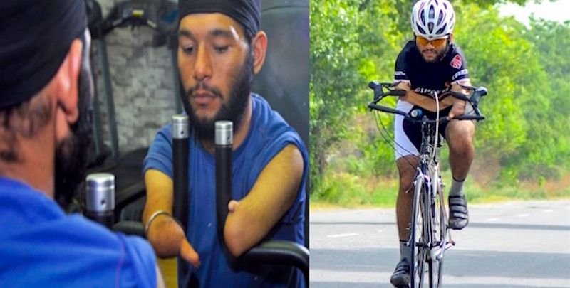 This 23-year-old cyclist without arms is crowd-funding his Olympic dream