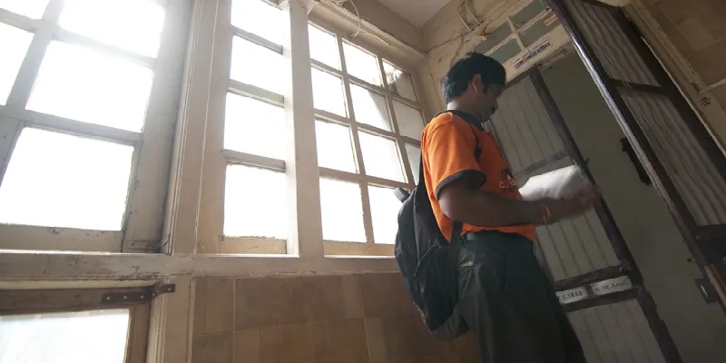 A Mirakle Courier man handling his daily deliveries