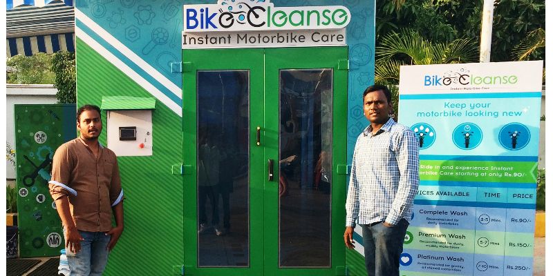 Cleanse Solutions creates a bike wash machine that saves half a million litres of water per service centre