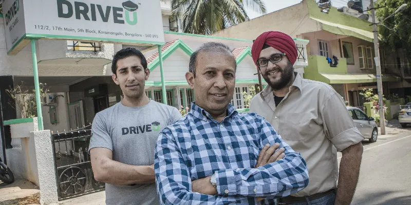 (From L-R) Ashok Shastry, Rahm Shastry and Amulmeet Chadha (founders of DriveU)