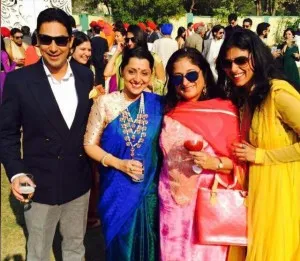 Ms Ratna Chadha with her children