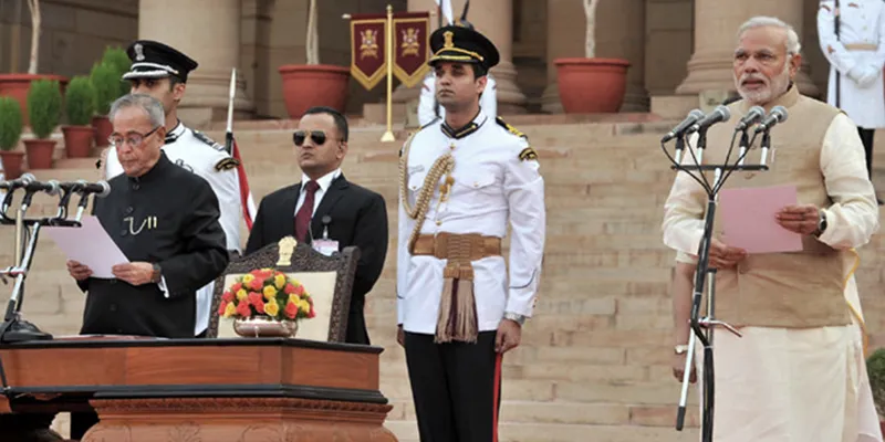 Narendra Modi was sworn in as Prime Minister of India on 26 May 2014