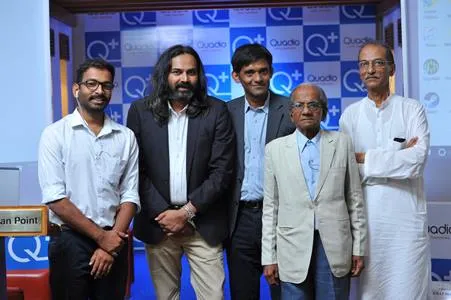 Patients with Neeraj Dotel, CEO_Anurag Sharma, Co-founder & CTO_Paresh Patel, Co-founder of Quadio Devices Pvt Ltd