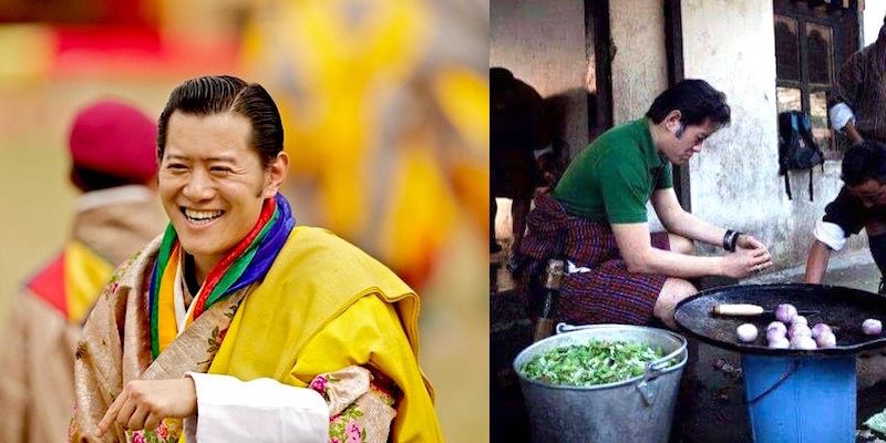 When the King of Bhutan cooked at a community school for children