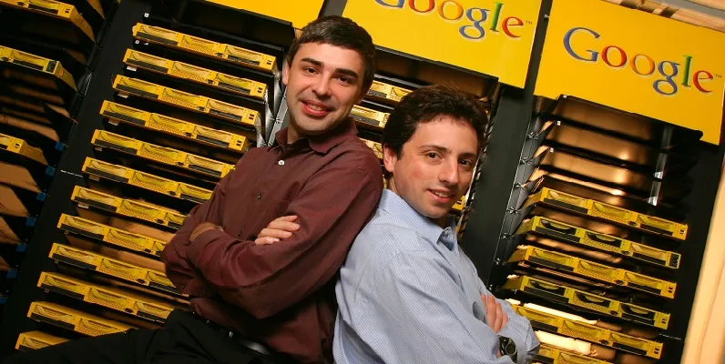Larry Page(L) and Sergey Brin(R); Source : theguradian