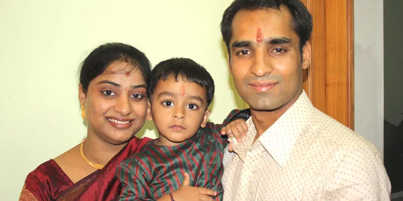 Satyendra with his family.