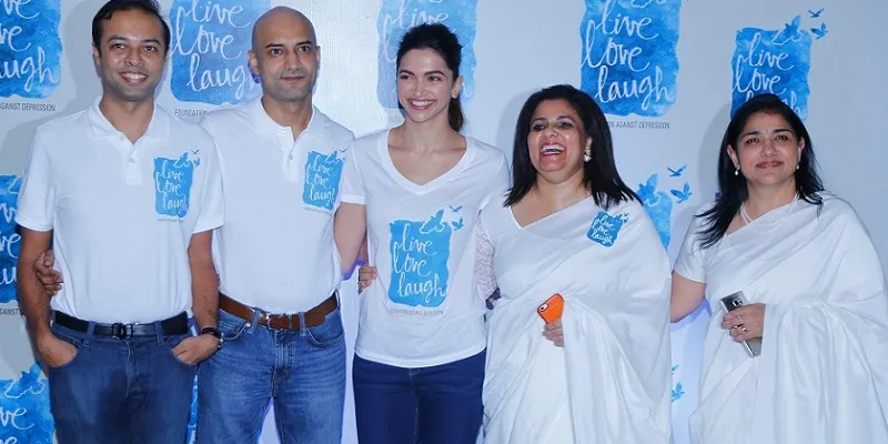 Deepika Padukone with the Trustees of The Live Love Laugh Foundation