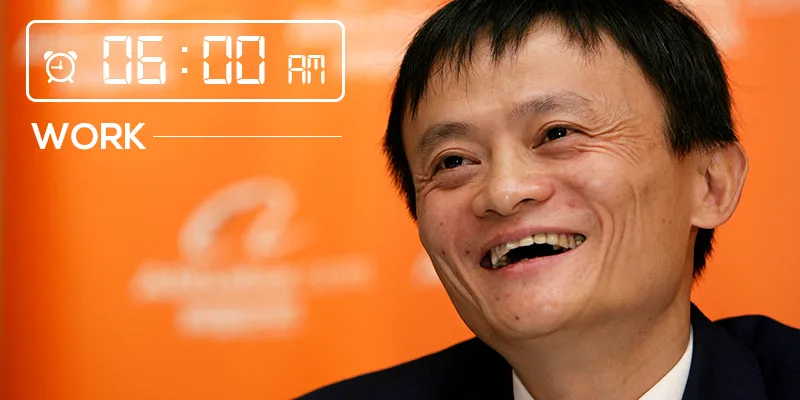 Jack Ma morning schedule