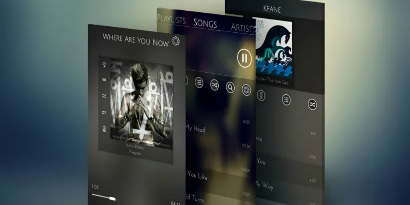 La Musique – Music App layouts
