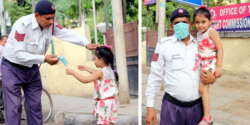 How this three-year-old girl helped a traffic cop and inspired a viral social campaign