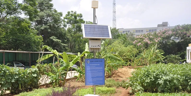 Automated weather station at the campus