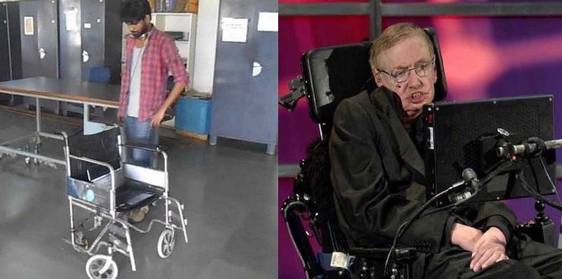 Inspired by Stephen Hawking, student from Bihar develops a voice-controlled wheelchair to help those in need