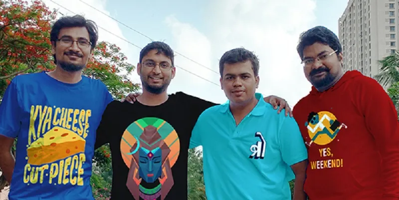 Paintcollar team (L to R) Deepak, Amogh, Shantanu and Akash