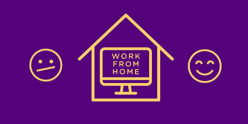 There are two sides to working from home – Here are both
