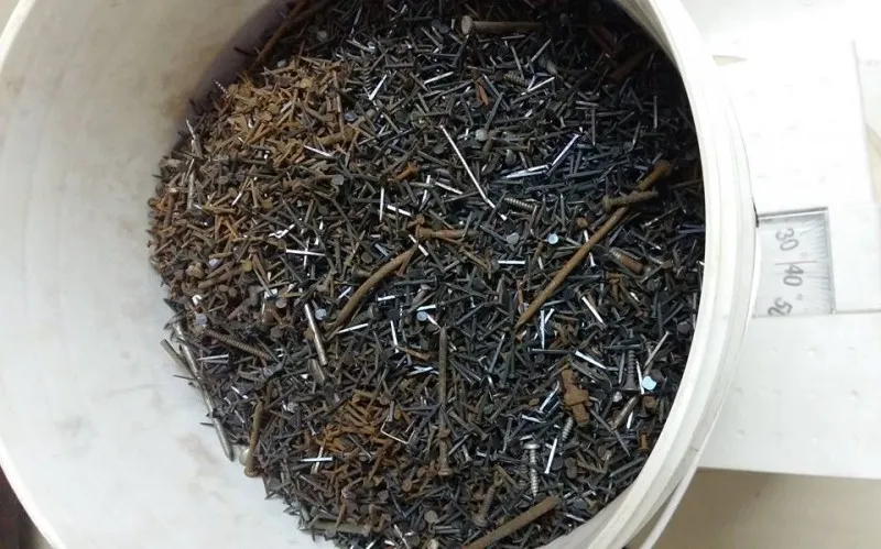 Over the last 2 years, Benedict has collected over 37 kgs of nails