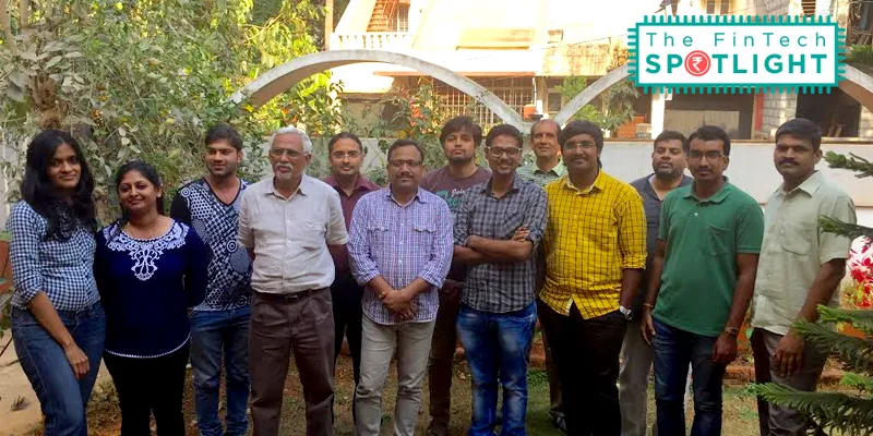 FonePaisa's team with founders (left to right) Sharad Hegde (4th from left) Ritesh Agarwal (6th from left) C S Prasad (9th from left).
