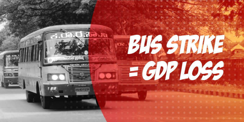 Karnataka’s GDP loss from bus strike could touch Rs 100cr