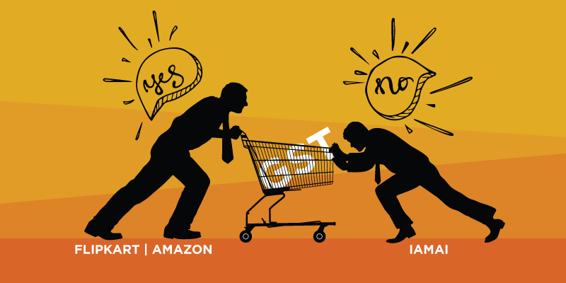 GST will expand e-commerce say Flipkart and Amazon but an association slams the draft bill as a ‘Killer App’