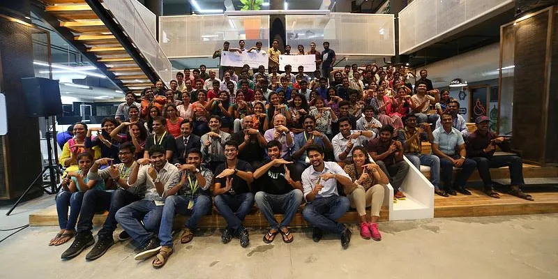 The teams in Hyderabad hackathon.