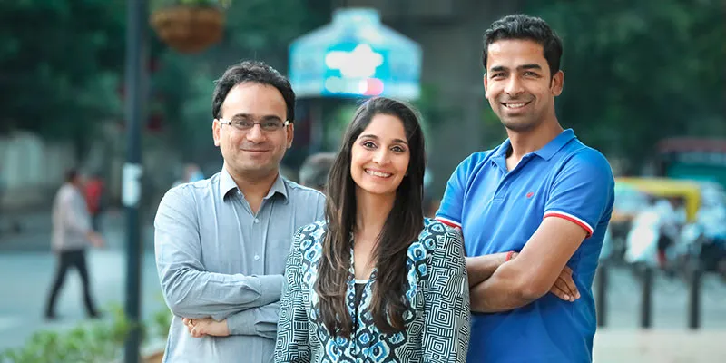(L-R) Ramakant Sharma, Shagufta Anurag and Anuj Srivastava, Co-founders of Livspace