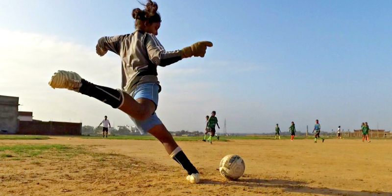 These tribal girls are playing football with one goal: to build a school for themselves