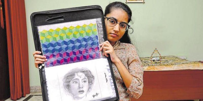 Specially abled Bhumika has been accepted by top design schools in India