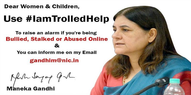Maneka Gandhi promises to help women facing online harassment through #IamTrolledHelp