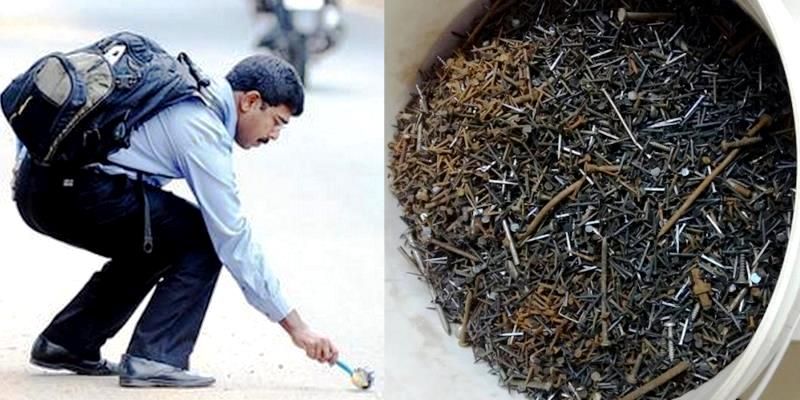 This techie collected 37 kg of nails in 2 years and turned this nail-biting adventure into community service