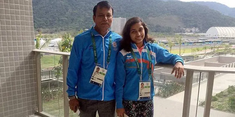 Dipa with her coach Nandi (Pic courtesy Dipa's FB page)