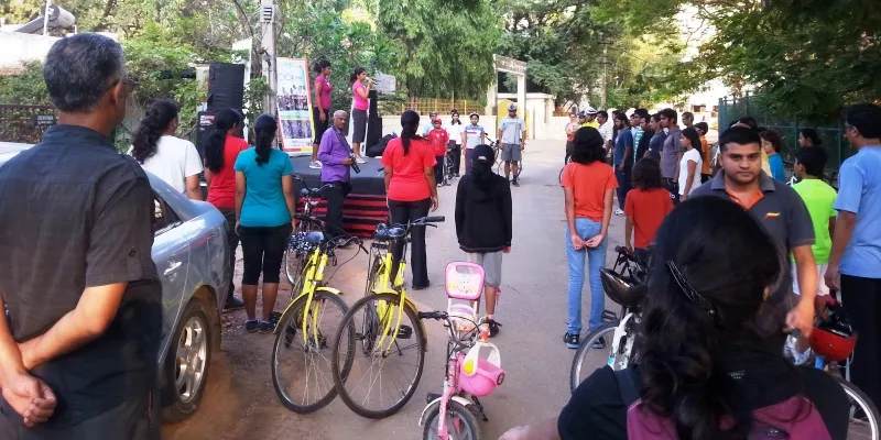 Organizing cycle day in Whitefield