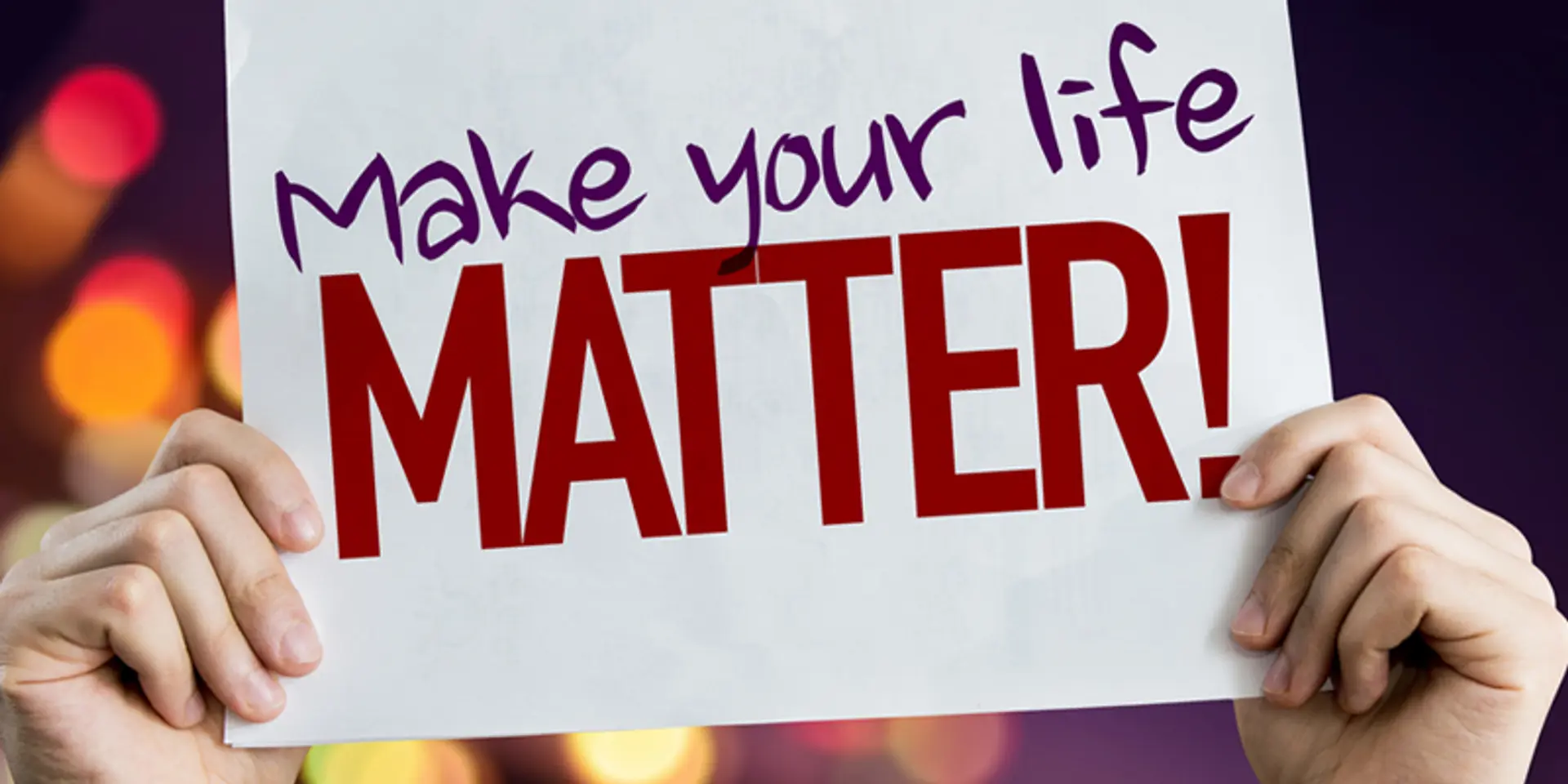 How do you live a life that matters?