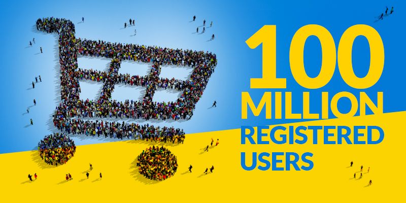 Flipkart becomes first e-commerce marketplace in India to reach 100,000,000 registered users