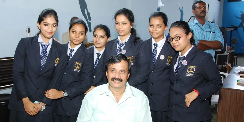 Students along with Education Minister of Kerala