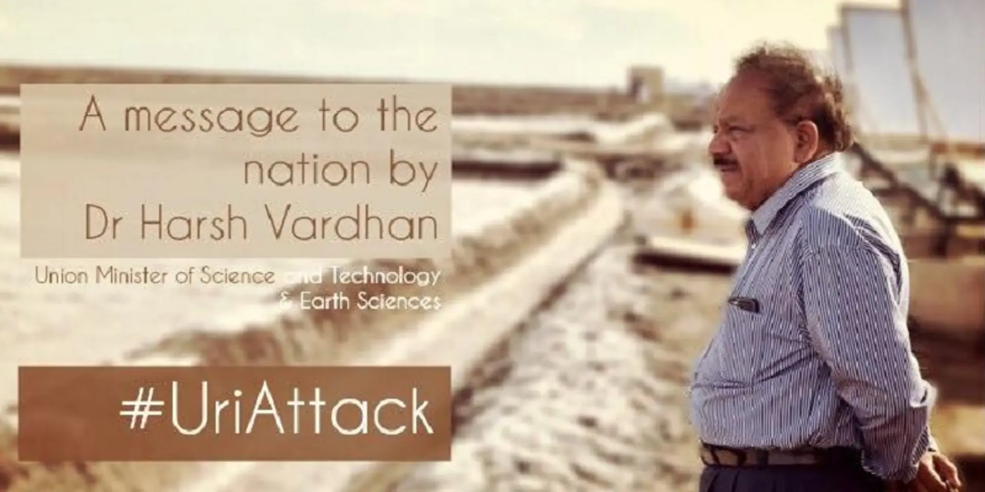 A real tribute to the bravehearts of the Uri Attack by Union Minister