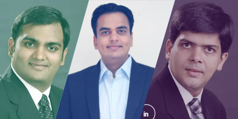 Co-founders of FlexiLoans (L to R) - Manish Lunia, Deepak Jain & Ritesh Jain 