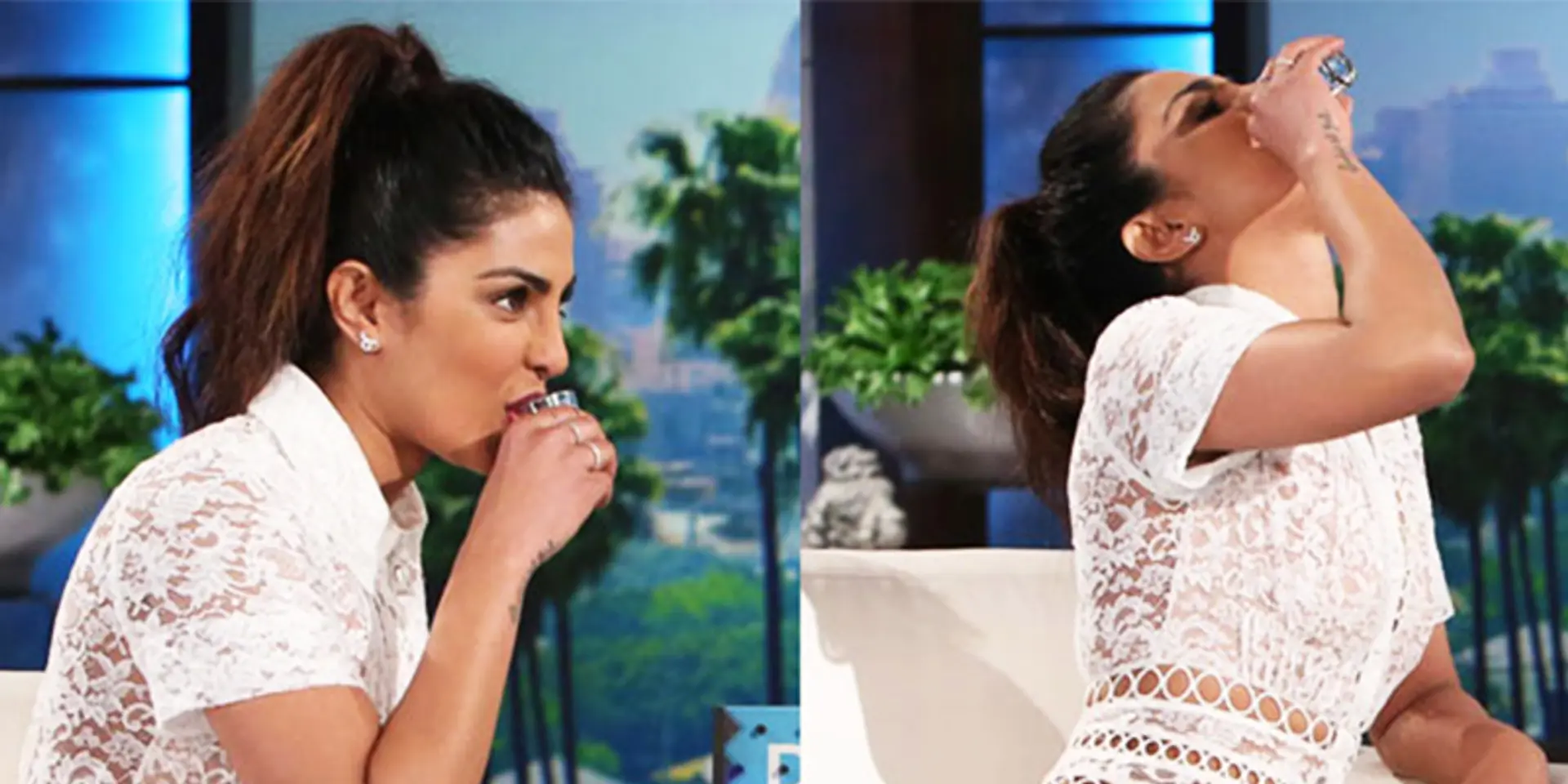 Much ado over gulped-down tequila — Priyanka Chopra on The Ellen DeGeneres Show